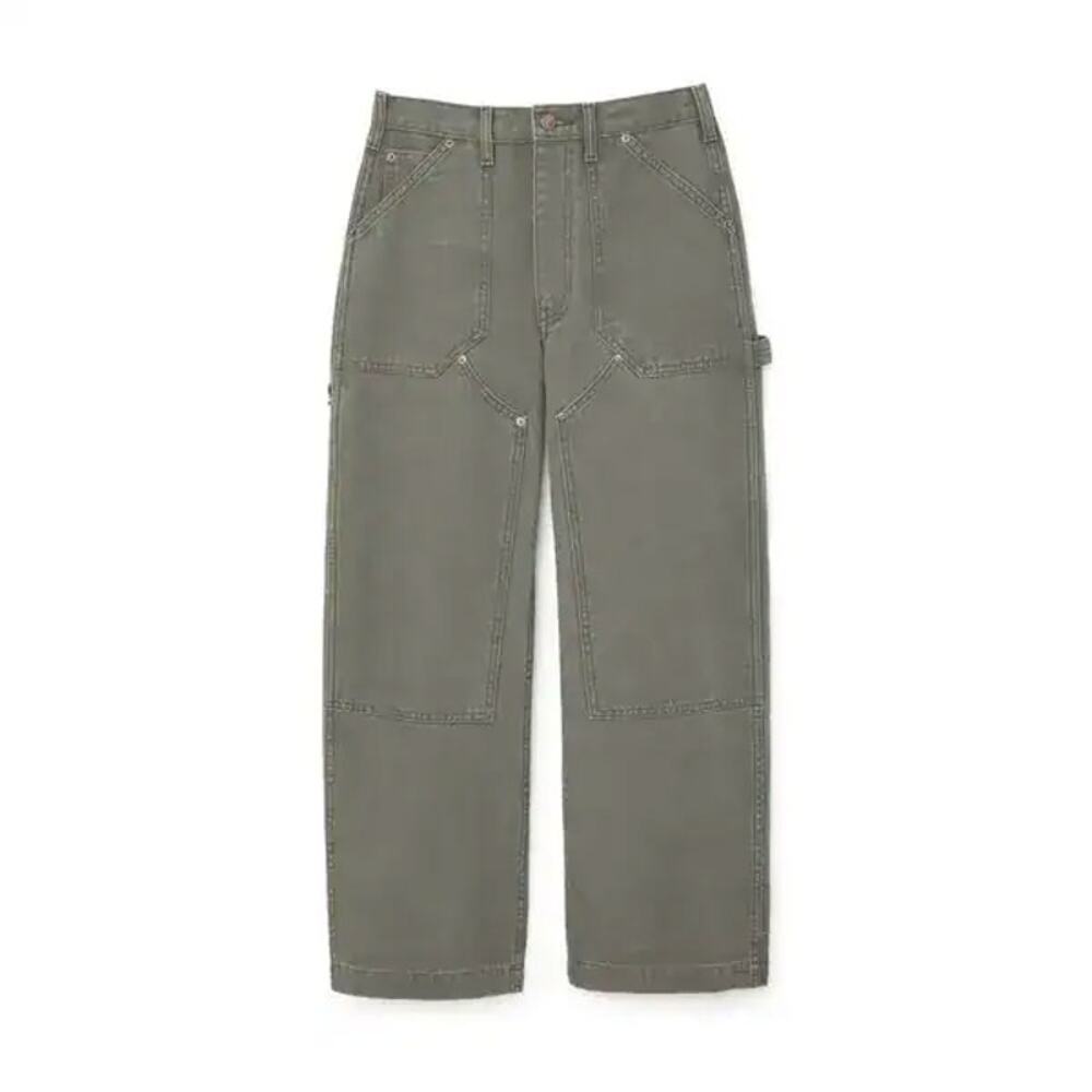 Goop G. Label JP Workwear Jeans Army Green Size 26 Carpenter Cropped